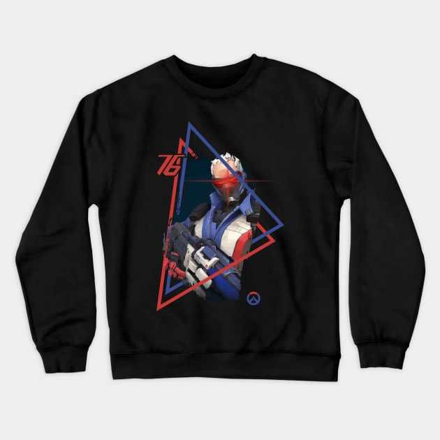 Soldier 76 Overwatch Crewneck Sweatshirt by Alpheratz